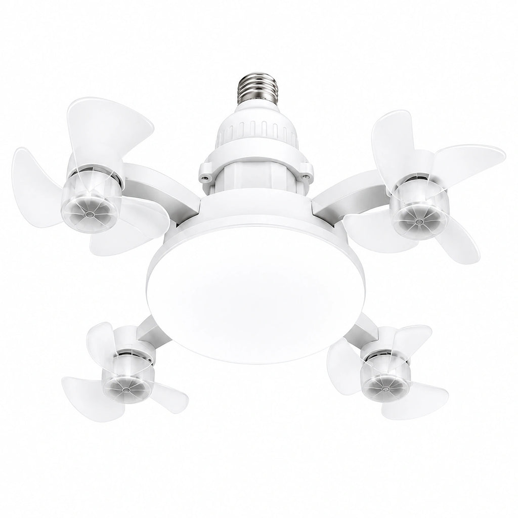 4-Head Socket Fan Light