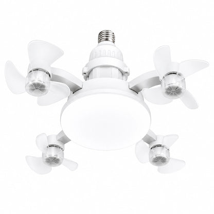 4-Head Socket Fan Light